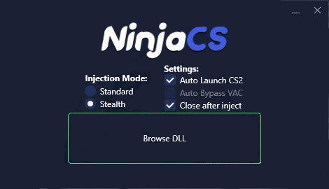 NinjaCS — Инжектор для CS2. Актуальный инжектор читов для кс2