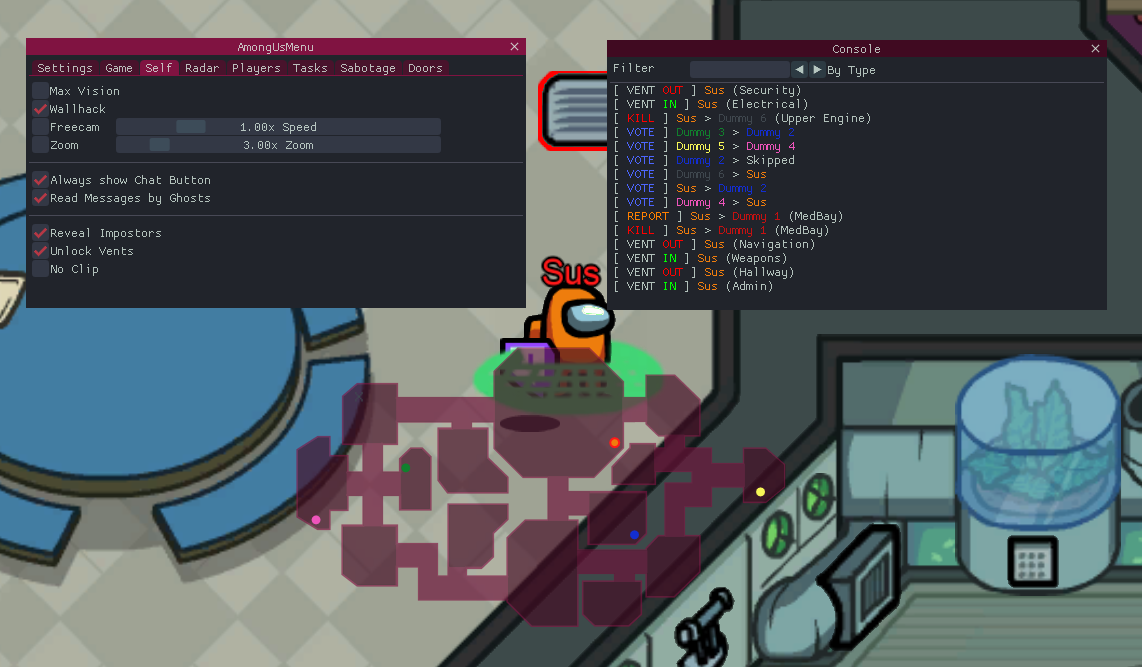AmongUsMenu — Скачать чит для Among Us [Актуально]