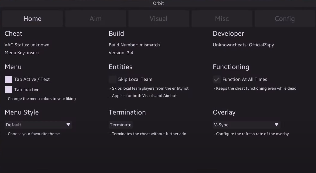 кс2 чит орбит