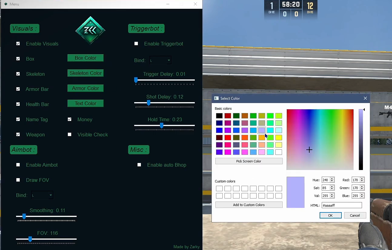 Функции чита zrk